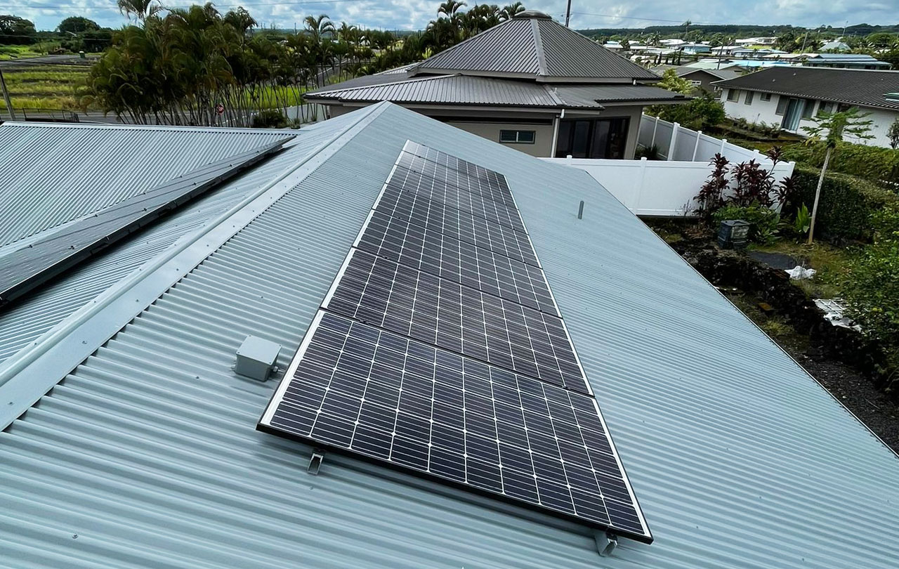 RES solar PV system grid-tied Hawaii, Daryn Arai