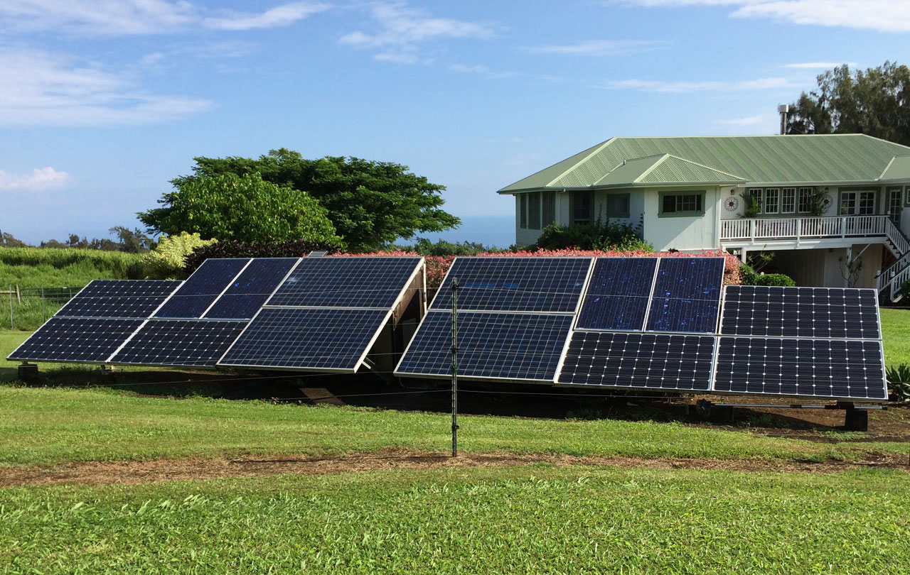 RES off-grid solar PV Installation Hawaii, Carolyn Lancaster