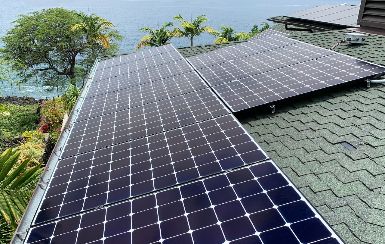 RES off-grid solar PV system installation, Donald Mott